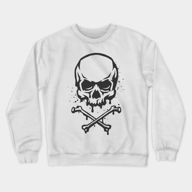 Skull and bones. Crewneck Sweatshirt by Cridmax